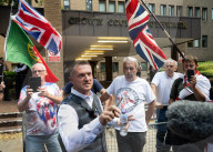 Tommy Robinson AKA Stephen Yaxley Lennon departs Southwark Crown Court, London, UK. 