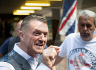 Tommy Robinson AKA Stephen Yaxley Lennon departs Southwark Crown Court, London, UK. 