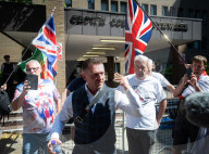 Tommy Robinson AKA Stephen Yaxley Lennon departs Southwark Crown Court, London, UK. 