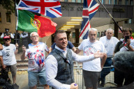 Tommy Robinson AKA Stephen Yaxley Lennon departs Southwark Crown Court, London, UK. 