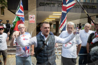 Tommy Robinson AKA Stephen Yaxley Lennon departs Southwark Crown Court, London, UK. 