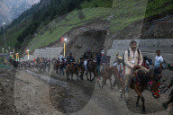 Annual Amarnath Yatra Pilgrimage In Indian Kashmir