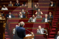 Discussion And Vote On A Motion Of Censure At The National Assembly, In Paris