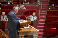 Discussion And Vote On A Motion Of Censure At The National Assembly, In Paris