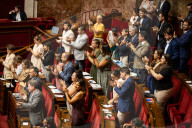 Discussion And Vote On A Motion Of Censure At The National Assembly, In Paris