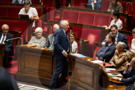Discussion And Vote On A Motion Of Censure At The National Assembly, In Paris