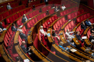 Discussion And Vote On A Motion Of Censure At The National Assembly, In Paris