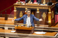 Discussion And Vote On A Motion Of Censure At The National Assembly, In Paris