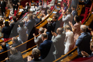 Discussion And Vote On A Motion Of Censure At The National Assembly, In Paris