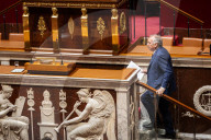 Discussion And Vote On A Motion Of Censure At The National Assembly, In Paris
