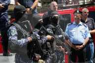 Palestinian police celebrate 31st anniversary