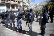 Palestinian police celebrate 31st anniversary
