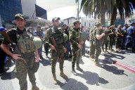 Palestinian police celebrate 31st anniversary