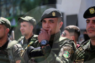 Palestinian police celebrate 31st anniversary