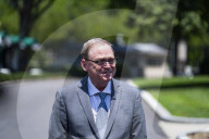 White House National Economic Council Director Kevin Hassett Talkes To The Media 