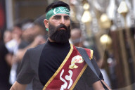 On Thursday Evening, July 3, 2025, Baghdad Commemorates The Seventh Day Of Muharram With A Symbolic Parade Of Imam Abbas, Including Rituals Of The Zanjil And Drums.