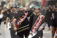 On Thursday Evening, July 3, 2025, Baghdad Commemorates The Seventh Day Of Muharram With A Symbolic Parade Of Imam Abbas, Including Rituals Of The Zanjil And Drums.