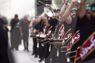 On Thursday Evening, July 3, 2025, Baghdad Commemorates The Seventh Day Of Muharram With A Symbolic Parade Of Imam Abbas, Including Rituals Of The Zanjil And Drums.