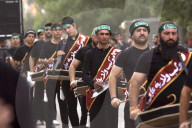 On Thursday Evening, July 3, 2025, Baghdad Commemorates The Seventh Day Of Muharram With A Symbolic Parade Of Imam Abbas, Including Rituals Of The Zanjil And Drums.