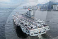 China aircraft carrier Shandong Arrives In Hong Kong