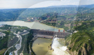 Water Conservancy Hub's Water Diversion And Sediment Regulation Site for the Yellow River in 2025