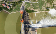 Water Conservancy Hub's Water Diversion And Sediment Regulation Site for the Yellow River in 2025