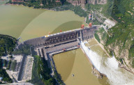 Water Conservancy Hub's Water Diversion And Sediment Regulation Site for the Yellow River in 2025
