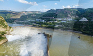Water Conservancy Hub's Water Diversion And Sediment Regulation Site for the Yellow River in 2025