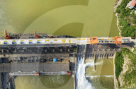 Water Conservancy Hub's Water Diversion And Sediment Regulation Site for the Yellow River in 2025