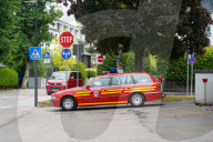 German Fire Brigade Station With Fire Brigade Vehicles
