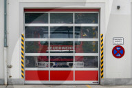 German Fire Brigade Station With Fire Brigade Vehicles