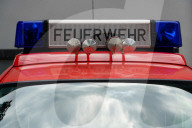 German Fire Brigade Station With Fire Brigade Vehicles