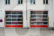 German Fire Brigade Station With Fire Brigade Vehicles