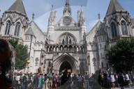 Protestors Gather At The Royal Courts Of Justice, London In Support Of Palestine Action