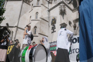 Protestors Gather At The Royal Courts Of Justice, London In Support Of Palestine Action