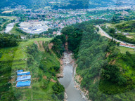 Drone View Of Chobhar Gorge In Kathmandu, Nepal