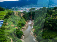 Drone View Of Chobhar Gorge In Kathmandu, Nepal