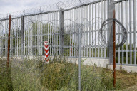 Polish-Belarusian Border In Ozierany Male