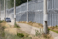 Polish-Belarusian Border In Ozierany Male