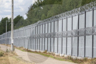 Polish-Belarusian Border In Ozierany Male