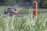 Polish-Belarusian Border In Ozierany Male
