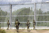 Polish-Belarusian Border In Ozierany Male