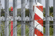 Polish-Belarusian Border In Ozierany Male