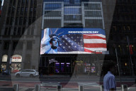 Fouth Of July Jumbotrons In New York City