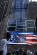 Fouth Of July Jumbotrons In New York City