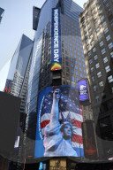Fouth Of July Jumbotrons In New York City