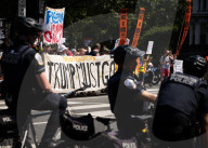Independence Day anti-Trump protest in Washington, DC