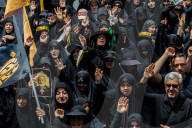 Tasu'a mourning procession in Tehran