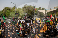 Tasu'a mourning procession in Tehran
