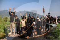 Muharram Procession On Boats In Kashmir